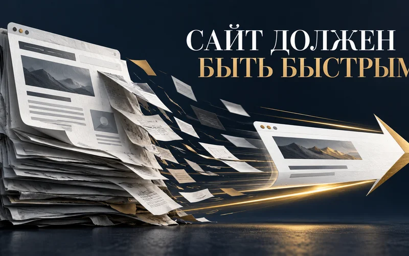 Тяжелая страница очищается от лишних слоев и превращается в быструю стрелку